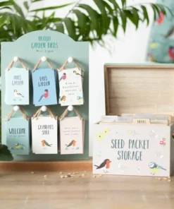 Garden Birds Seed Packet Storage Box