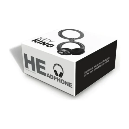 Black Headphones Keyring - Metalmorphose - Image 2