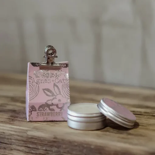 Agnes + Cat  Natural Lip Balm - Lip Balm - Strawberry - Image 2