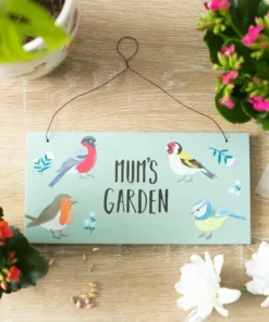 Mum's Garden British Garden Birds Sign