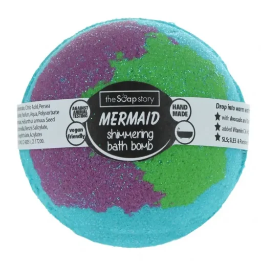The Soap Story Shimmering Mermaid Bath Bomb