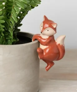 Brown Fox Pot Hanger