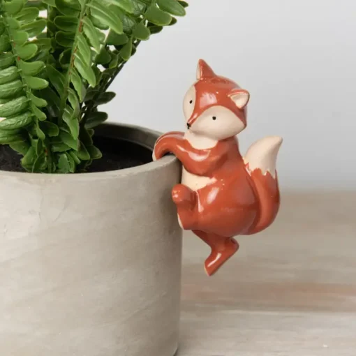 Brown Fox Pot Hanger