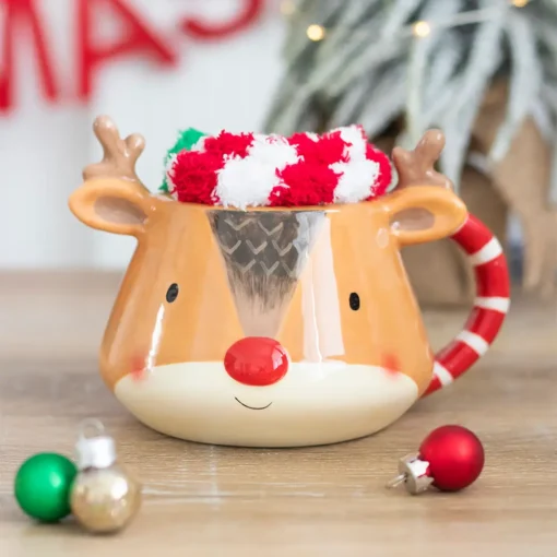 Christmas Reindeer Mug and Sock Set