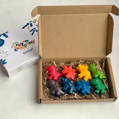 Dinosaur Set of 8 Vegan Crayons