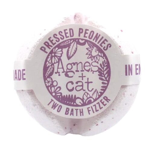 Agnes + Cat  Double Bath Fizzer - Pressed Peonies