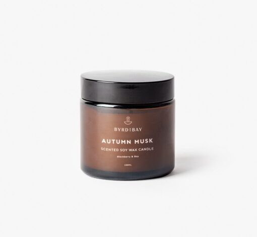 Byrd and Bay Autumn Musk Scented Candle - Image 2