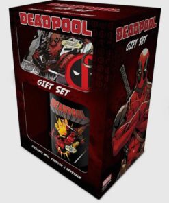 Deadpool Mug, Coaster & Keychain Set