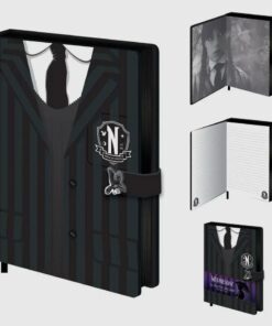 Wednesday Uniform A5 Premium Notebook With Clasp