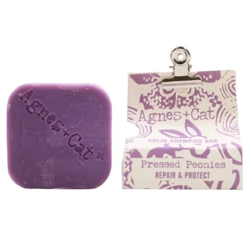 Agnes + Cat  Pressed Peonies Solid Shampoo - Repair & Protect