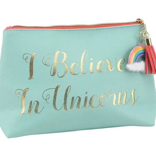 'I Believe in Unicorns' Make Up Bag