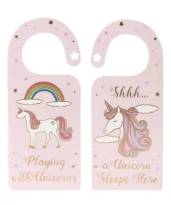 Unicorn Day and Night Door Hanger
