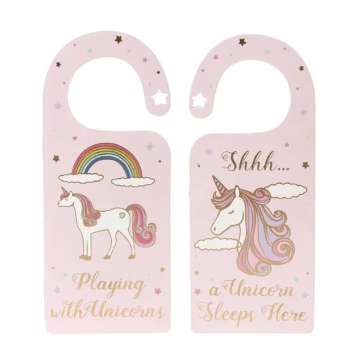 Unicorn Day and Night Door Hanger