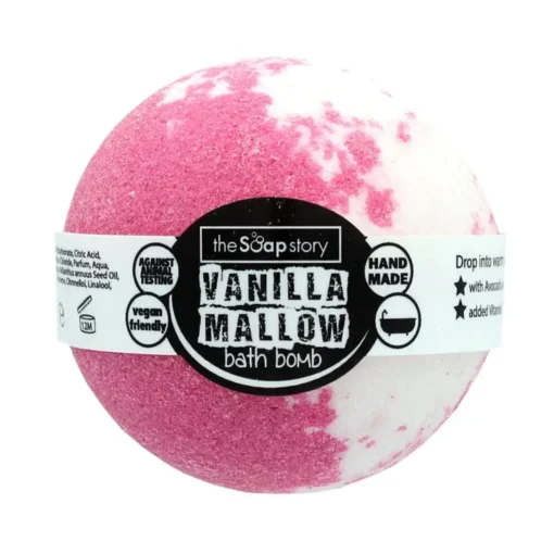 The Soap Story Vanilla Mallow Bath Bomb
