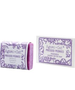 Agnes + Cat Pressed Peonies Soap Bar