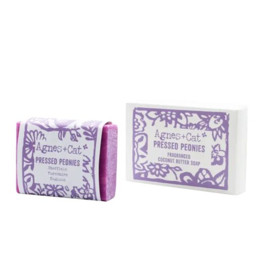 Agnes + Cat Pressed Peonies Soap Bar