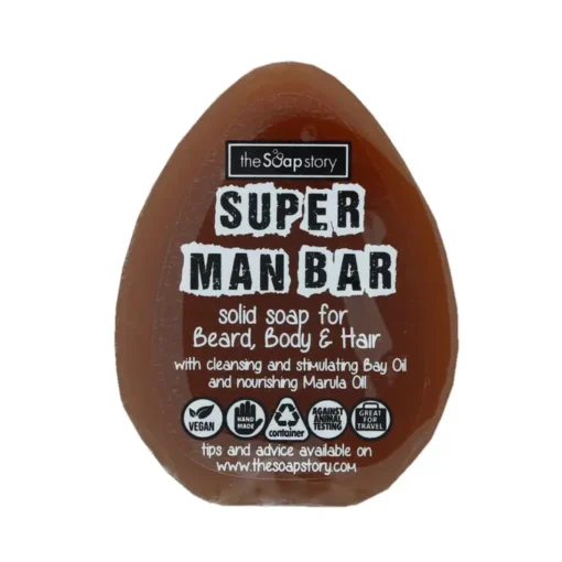 Super Man Soap Shampoo & Shave Bar
