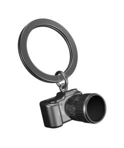 Gunmetal Camera Keyring - Metalmorphose