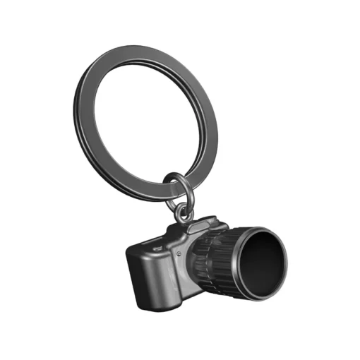 Gunmetal Camera Keyring - Metalmorphose