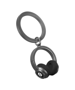 Black Headphones Keyring - Metalmorphose
