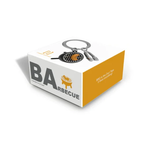 BBQ Grill Metal Keyring - Metalmorphose - Image 2