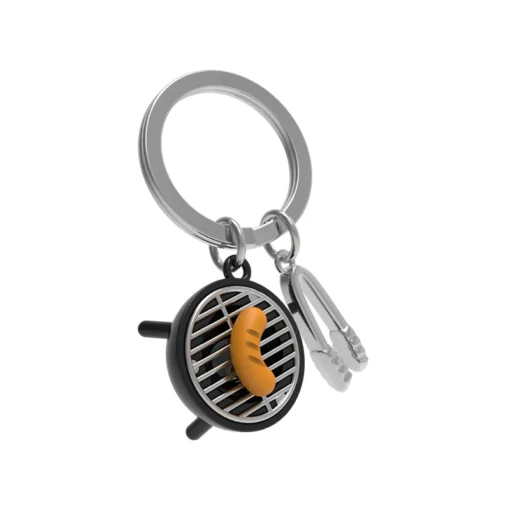 BBQ Grill Metal Keyring - Metalmorphose