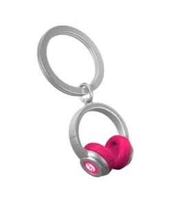 Pink Headphones Keyring - Metalmorphose