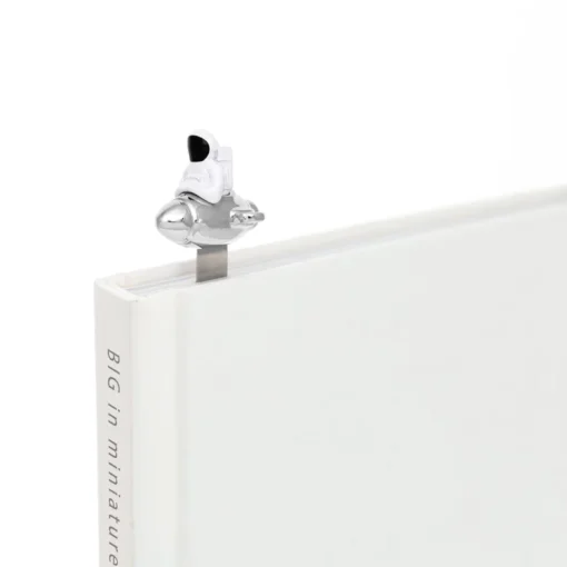 Spaceman and Rocket Bookmark - Metalmorphose